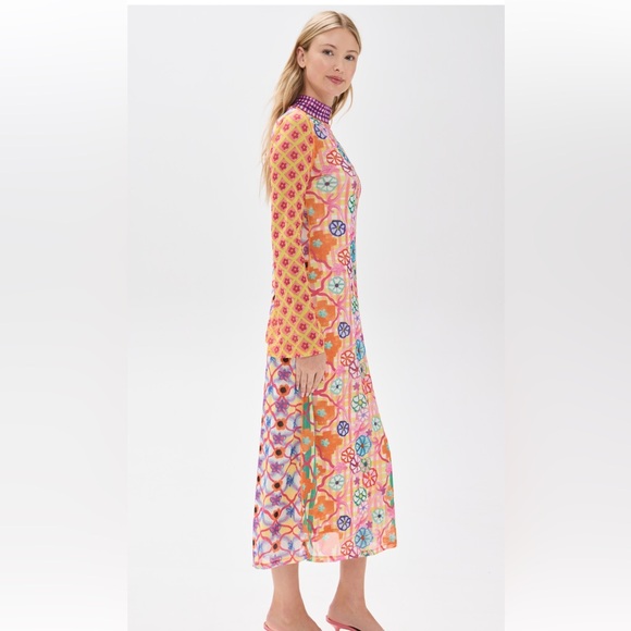 CeliaB Multicolor Long Sleeve Maxi Dress - Picture 3 of 10